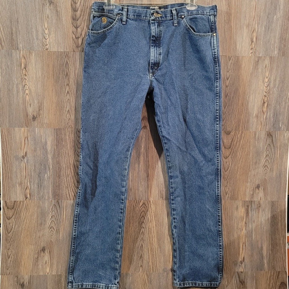 Wrangler George Strait Jeans 38 x 34 Medium Wash 100% Cotton 1013MGSHD A102